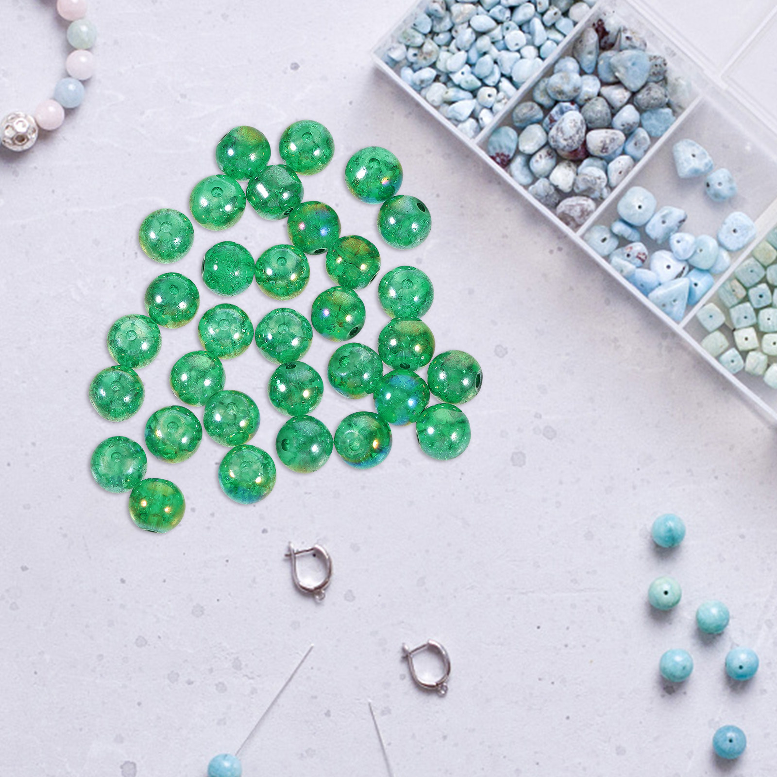 Aquarium Planted Tank - 50Pcs Aquarium Glass Beads Decor Versatile