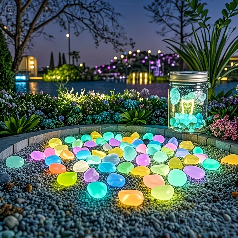 300PCS Luminous Pebble Set,0.9 - Planted Aquarium Equipment reseña y precio