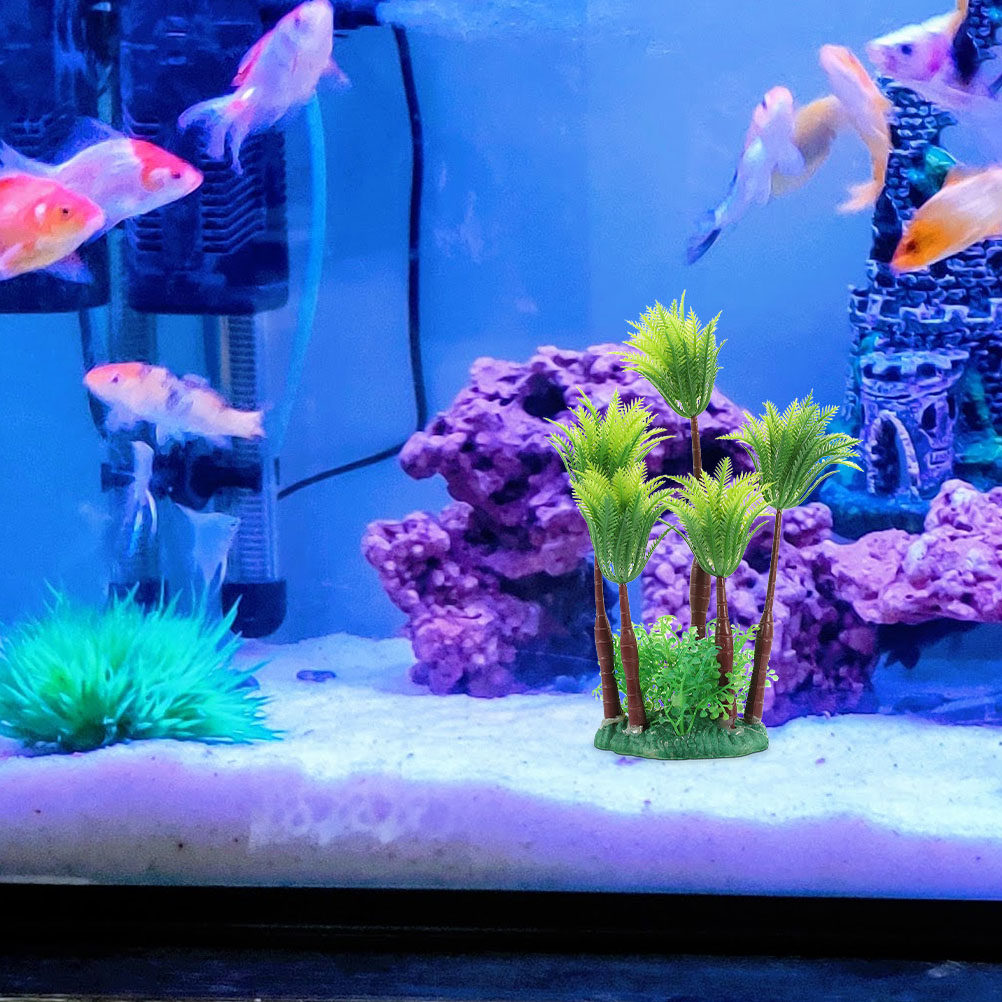 2Pcs Vivid Plastic Aquarium Pl - Planted Aquarium Materials reseña y precio