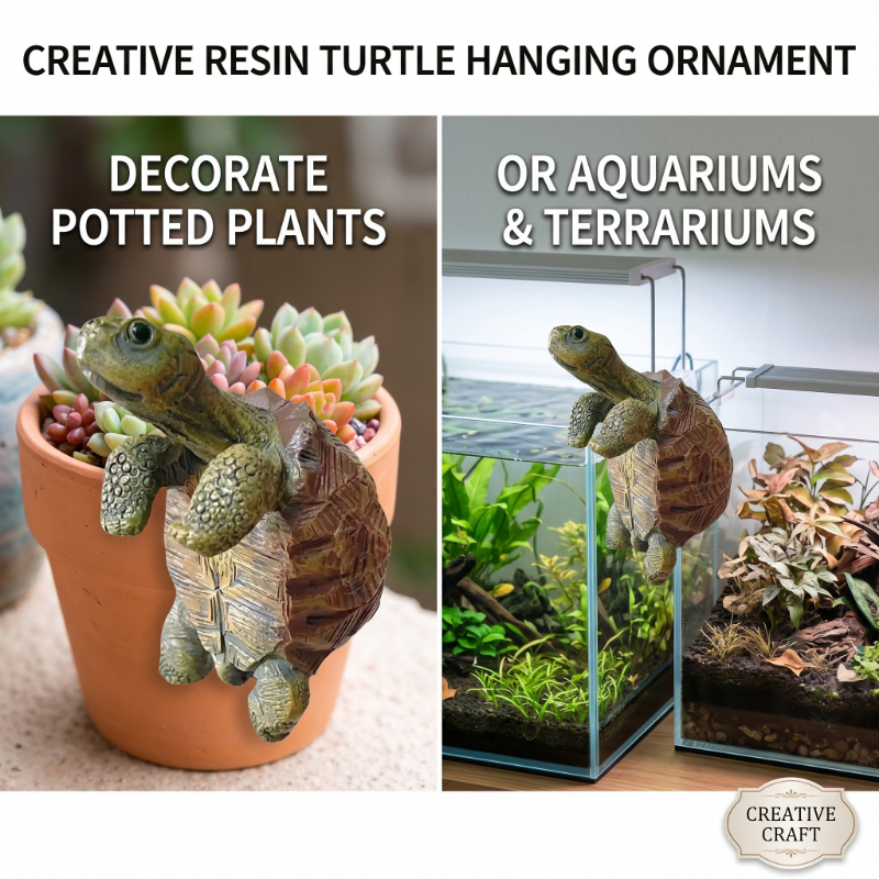 Fishing Turtle Hanging Turtle  - Aquarium Planted Tank reseña y precio
