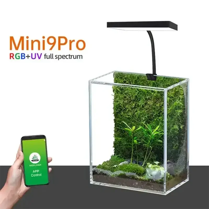 WEEK AQUA Mini 9 Pro USB Nano  - Aquarium Plant Display reseña y precio
