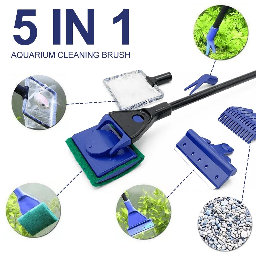 5in1 Aquarium Cleaning Tool Pl - Planted Aquarium Algae reseña y precio