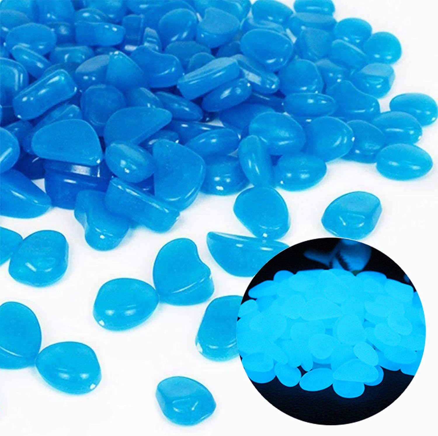 Fish Tank Rocks Glow Blue Pebb - Planted Aquarium Equipment reseña y precio