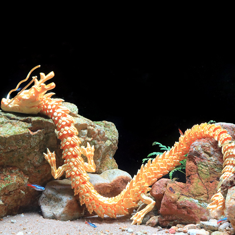 3D Printed Conjoined Dragon Or - Aquarium Plant Display reseña y precio