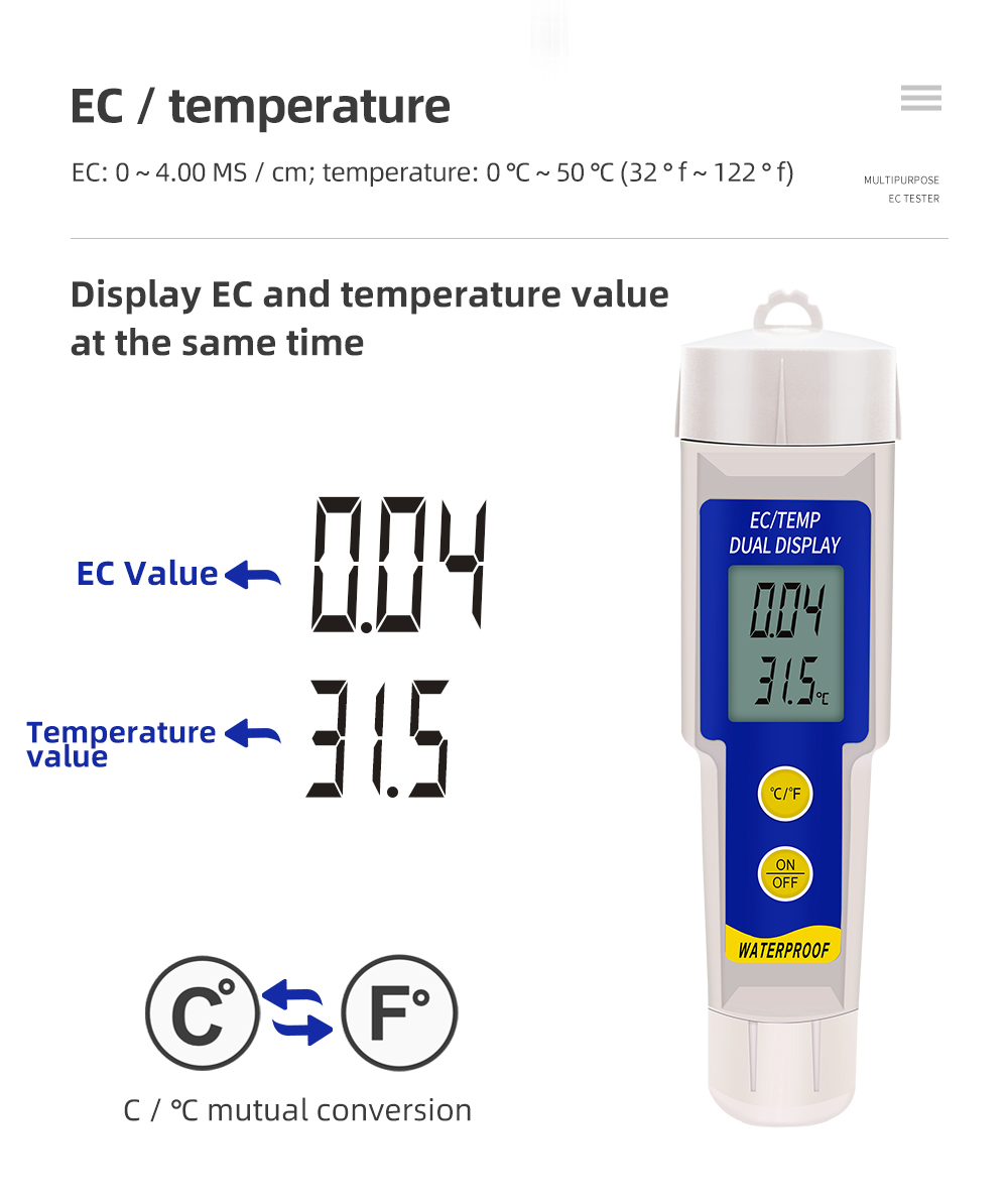 EC-315 2 in 1 Soil EC Tester M - Aquarium Plant Lab reseña y precio