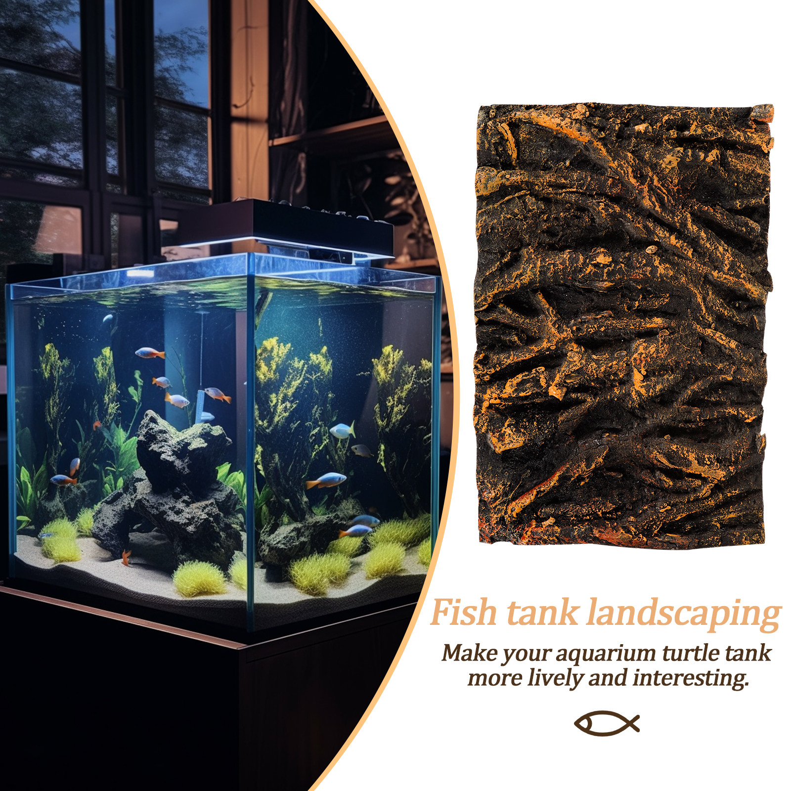 3D Tree Root PU Aquarium Backg - Planted Aquarium Equipment reseña y precio