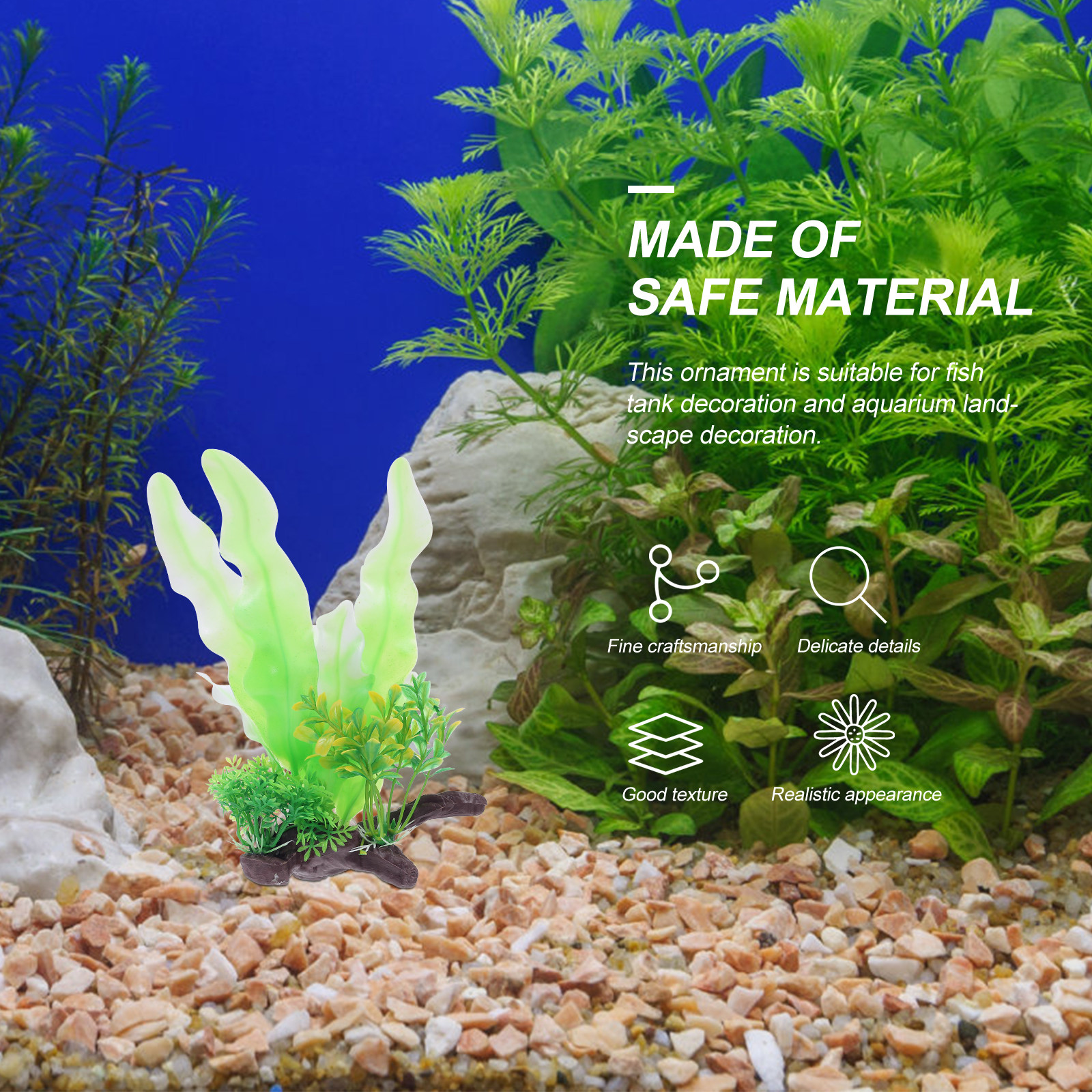 Lifelike Artificial Water Gras - Planted Aquarium Materials reseña y precio
