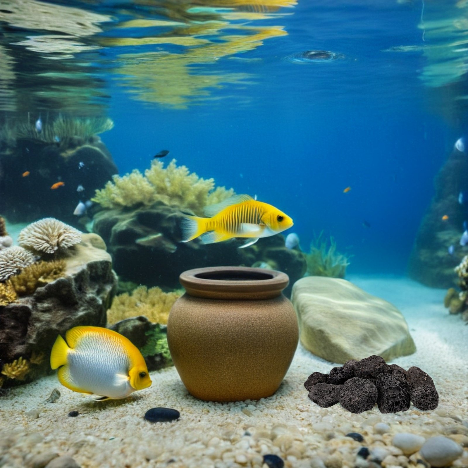 1Pack Volcanic Stone Decoratio - Aquarium Planted Tank reseña y precio