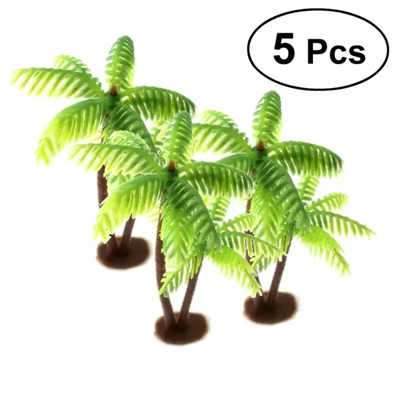 5Pcs Mini Plastic Coconut Palm - Planted Aquarium Equipment reseña y precio